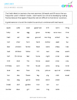 6 – Dolch Words – Nouns